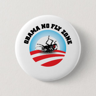 Badge Rond 5 Cm Barack Obama aucune zone de mouche
