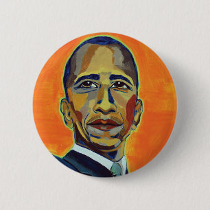 Badge Rond 5 Cm Barack Obama - bouton