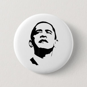 Badge Rond 5 Cm Barack Obama - le président Barack Obama