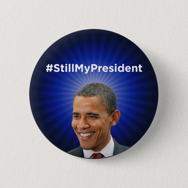 Badge Rond 5 Cm Barack Obama : Mon Président toujours Button (Devant)