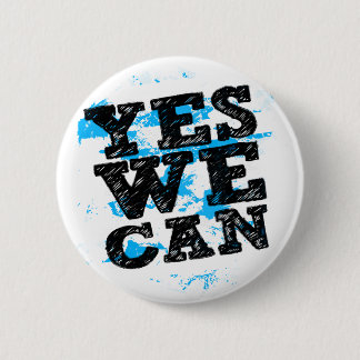 Badge Rond 5 Cm Barack Obama oui nous POUVONS des boutons