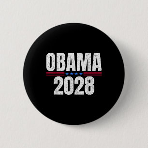 Badge Rond 5 Cm Barack Obama pour le président 2028 Obama 2028