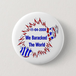 Badge Rond 5 Cm Baracked le monde