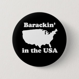 BADGE ROND 5 CM BARACKIN' USA