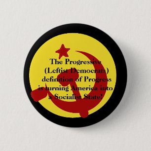 Badge Rond 5 Cm BarackObamaschange, le progressif (gauchiste De…