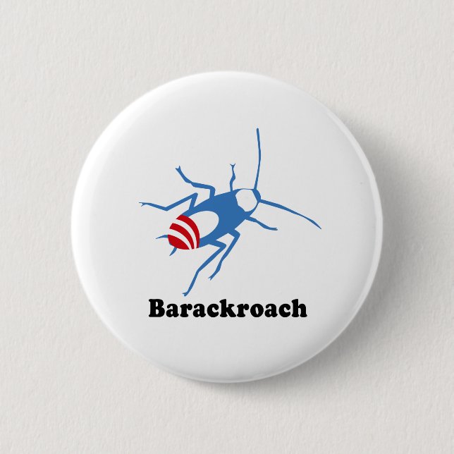 BADGE ROND 5 CM BARACKROACH (Devant)