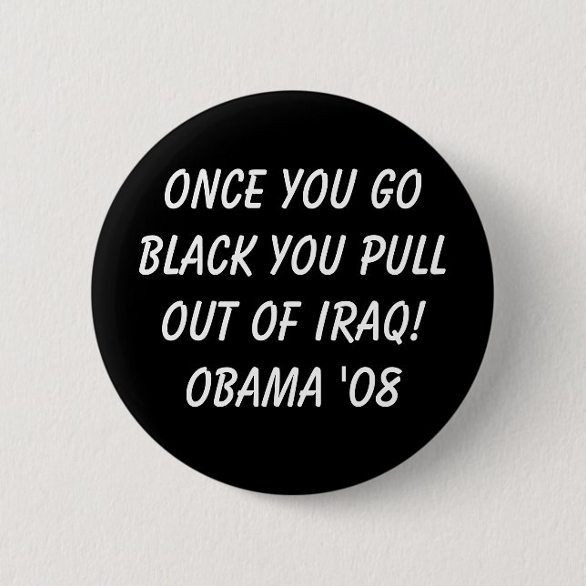 Badge Rond 5 Cm Barak Obama (Devant)