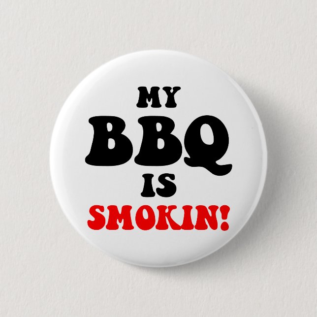 Badge Rond 5 Cm Barbecue drôle (Devant)