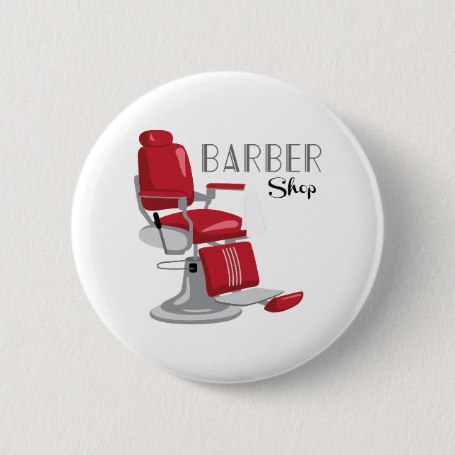 Badge Rond 5 Cm Barber Shop (Devant)