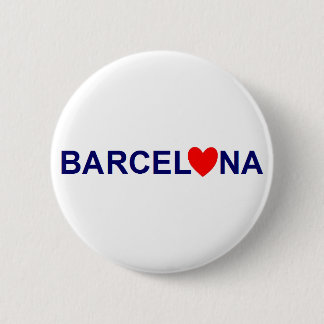 Badge Rond 5 Cm Barcelona love