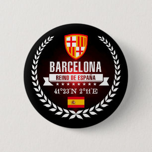 Badge Rond 5 Cm Barcelone