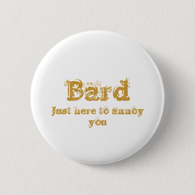 Badge Rond 5 Cm Barde (Devant)