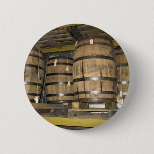 Badge Rond 5 Cm Barils de whiskey