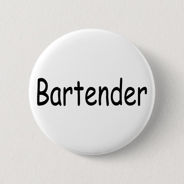 Badge Rond 5 Cm Barman (Devant)