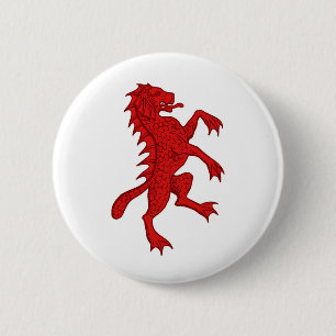 Badge Rond 5 Cm Barony of Dun Carraig Insigne de la population