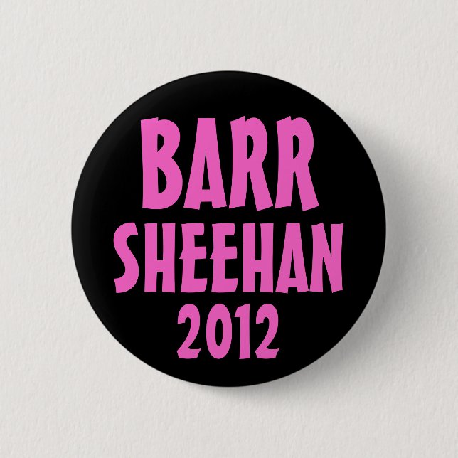Badge Rond 5 Cm Barr/Sheehan 2012 (Devant)