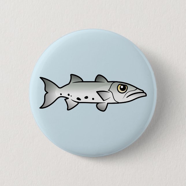 Badge Rond 5 Cm Barracuda (Devant)