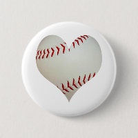 Base-ball américain dans une forme de coeur