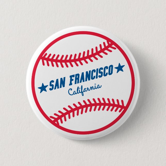 Badge Rond 5 Cm Base-ball de San Francisco (Devant)