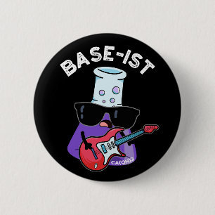Badge Rond 5 Cm Base ist Funny Chimie Puns Dark BG