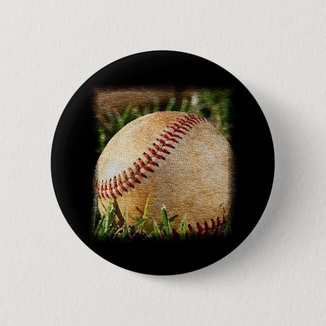 Badge Rond 5 Cm Baseball (Devant)