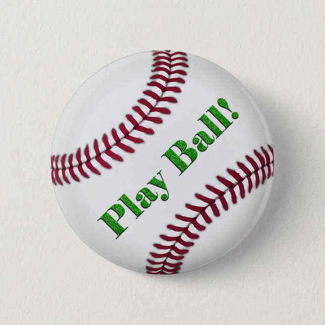 Badge Rond 5 Cm Baseball (Devant)