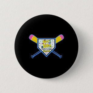 Badge Rond 5 Cm Baseball Accueil Plaque Crayon Chat Retour À L'Éco