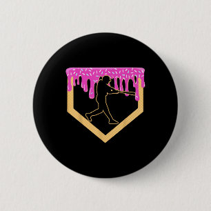 Badge Rond 5 Cm Baseball Drift Boy Accueil Plate Glace Cream Jeune