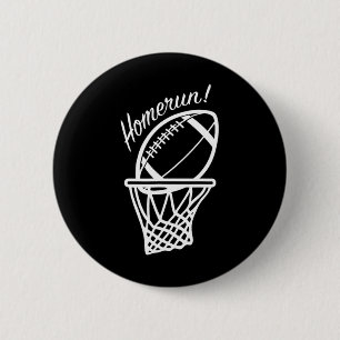 Badge Rond 5 Cm Baseball Football Basket-ball drôle Nouveauté spor
