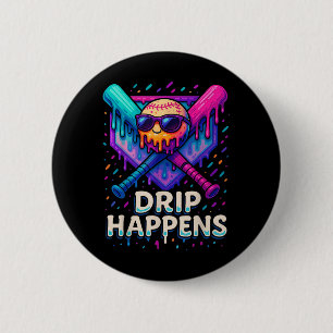 Badge Rond 5 Cm Baseball Lifestyle 101 Vêtements Jeune Baseball Dr
