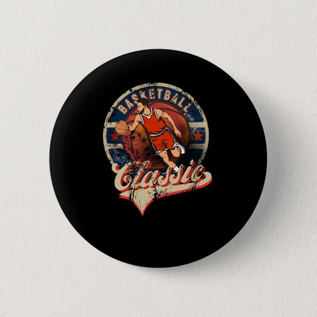 Badge Rond 5 Cm Basket (Devant)