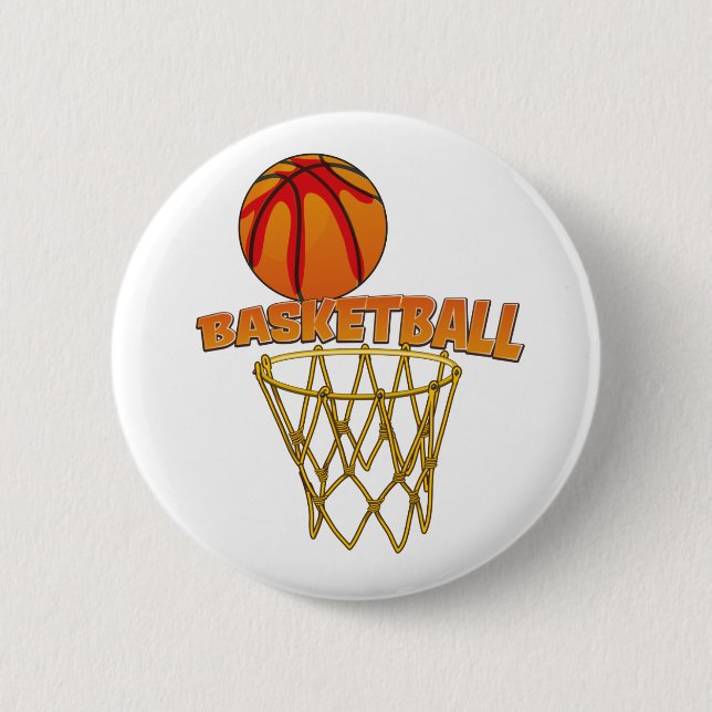 Badge Rond 5 Cm Basket-ball (Devant)