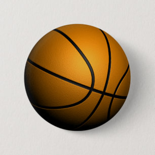 Badge Rond 5 Cm Basket-ball