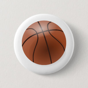 Badge Rond 5 Cm Basket-ball