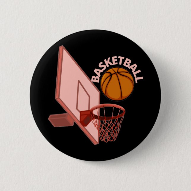 Badge Rond 5 Cm Basket-ball 2 (Devant)