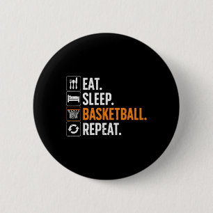 Badge Rond 5 Cm Basket-Ball Amusant Pour Hommes Femmes Équipe Spor