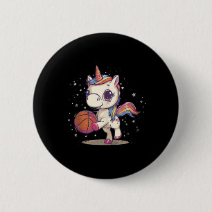 Badge Rond 5 Cm Basket-ball Art Basketball Lover Dessin U mignon