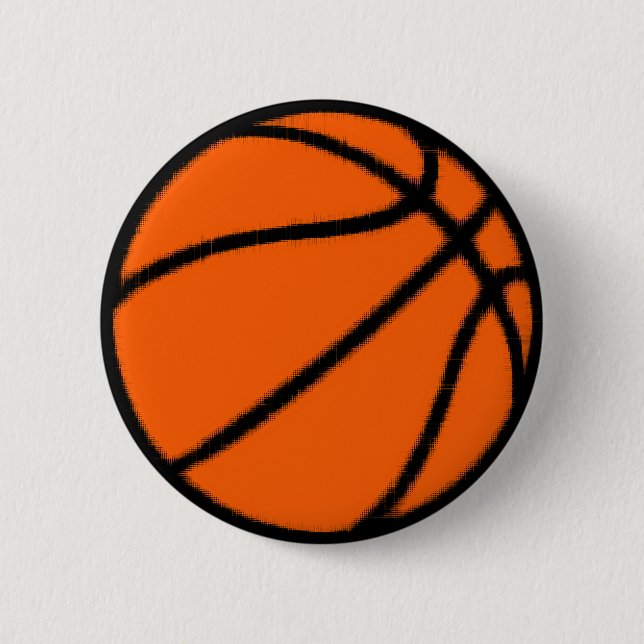 Badge Rond 5 Cm basket-ball (balle) (Devant)