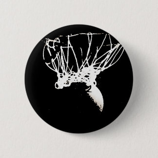 Badge Rond 5 Cm Basket-ball Black White Pop Art