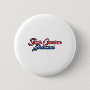 Badge Rond 5 Cm Basket-ball de Caroline du Sud (couleurs usa) 