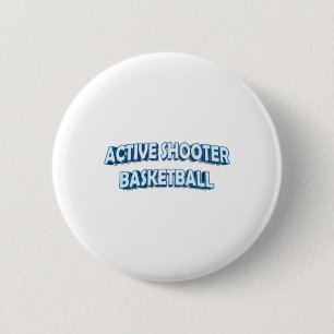 Badge Rond 5 Cm Basket-ball de tir actif