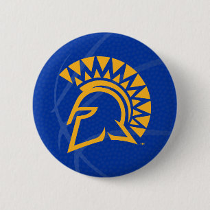 Badge Rond 5 Cm Basket-ball d'état de Spartans d'état de San Jos