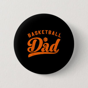Badge Rond 5 Cm Basket-ball papa cadeaux papa papa Basketball Fête