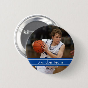 Badge Rond 5 Cm Basket-ball Sport Photo