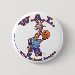 Badge Rond 5 Cm Basket-ball WAL