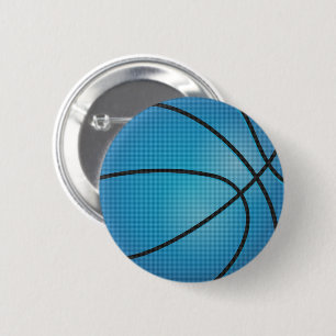 Badge Rond 5 Cm Basket bleu