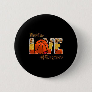 Badge Rond 5 Cm Basket Pour L'Amour Du Jeu