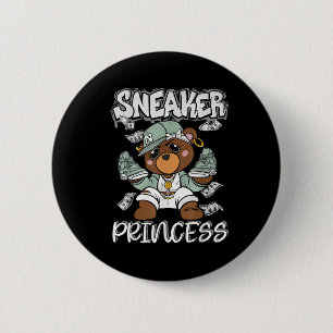 Badge Rond 5 Cm Basket Princesse Girl Afro Seafoam Abundance 4s Ma