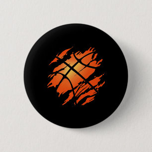 Badge Rond 5 Cm Basketball américain Drapeau Sports Lover Athlète