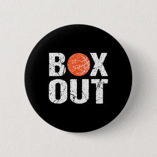 Badge Rond 5 Cm Basketball Coach Box Out Dit Nouveauté Cadeau